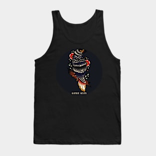 Raven American Traditional Tattoo Flash Tank Top